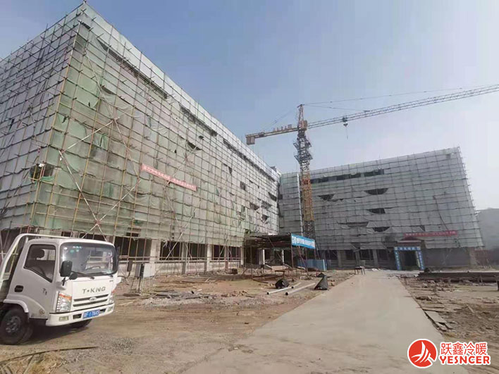 任丘長洋淀學校，風機盤管產品到達現(xiàn)場