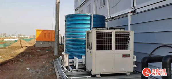 空氣能熱泵一體機施工現(xiàn)場