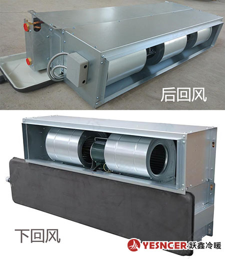 目測判斷風(fēng)機(jī)盤管后回風(fēng)與下回風(fēng)