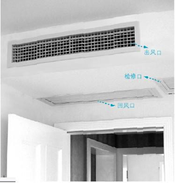 空調(diào)風(fēng)口：出風(fēng)口、檢修口、回風(fēng)口
