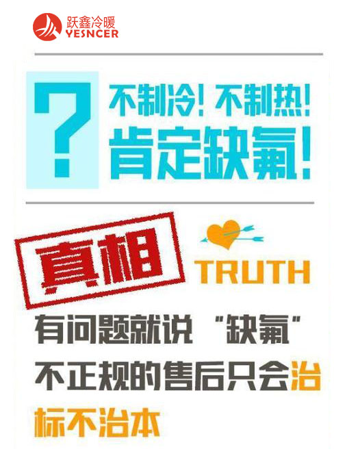 黑話三：不制冷不制熱，肯定是缺氟