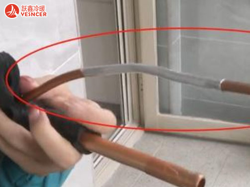 網(wǎng)絡(luò)平臺(tái)約空調(diào)維修，結(jié)果銅管變鋁管！