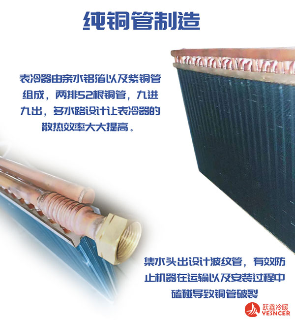 躍鑫柜機(jī)優(yōu)勢(shì)，純銅管制造